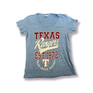 MLB genuine merchandise size medium womens Texas Rangers shirt sleeve Ts…